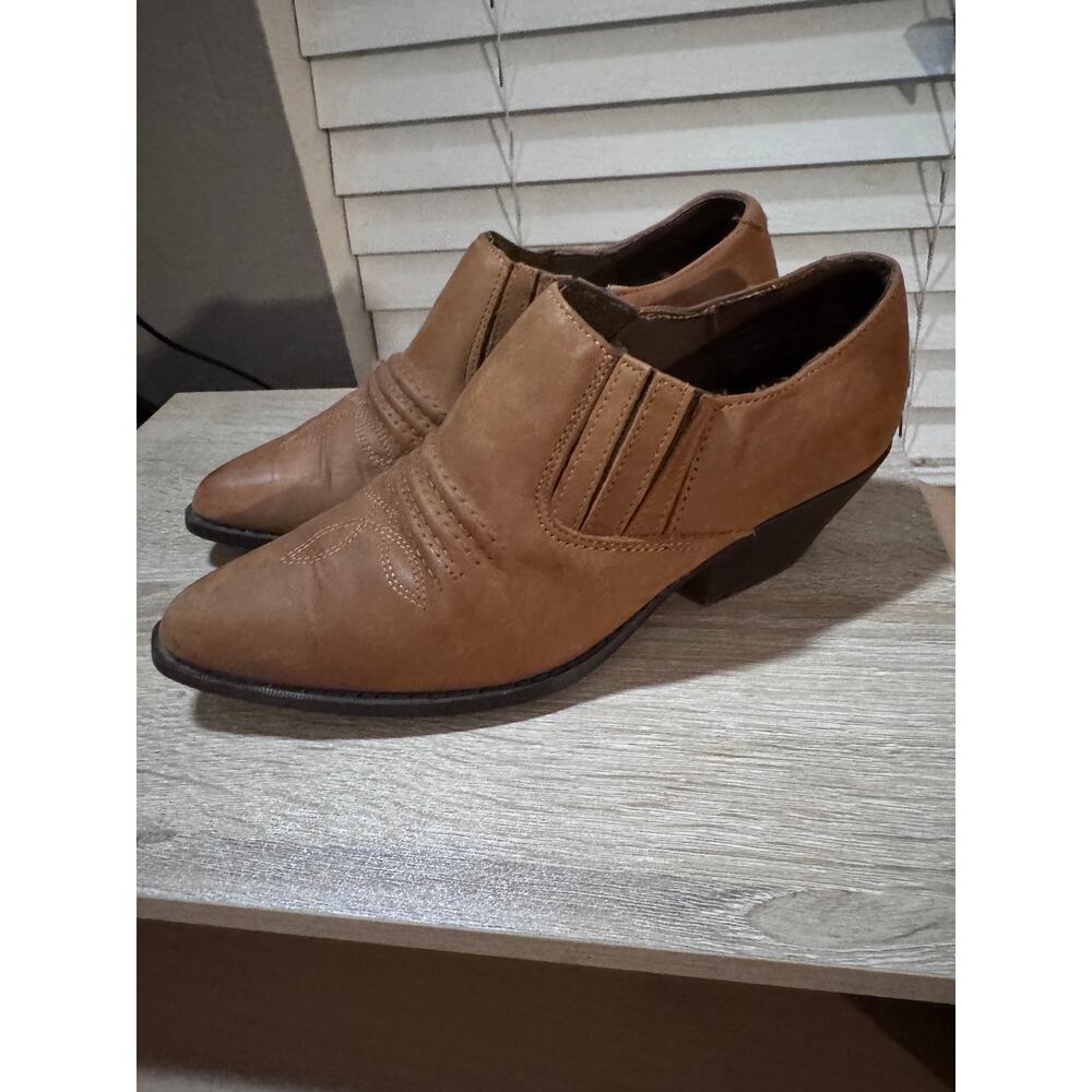 Maine Woods Western Leather Ankle Boots - Size 6M